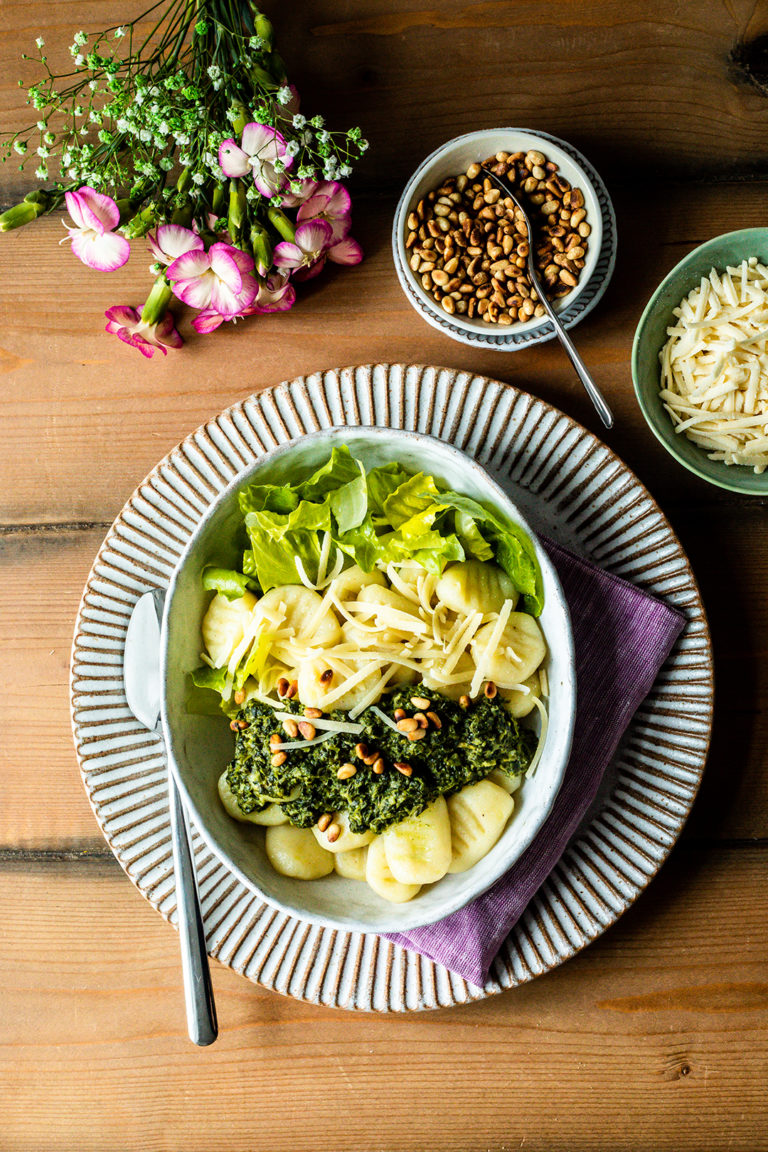 Gnocchi mit Spinatsoße - alles-mit-ohne.de